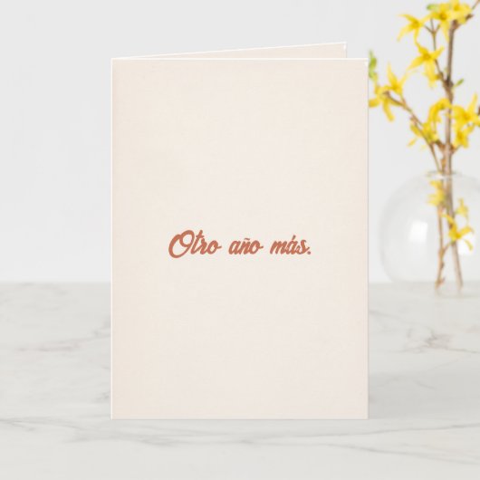 Otro Año Más | Papi Dochter Kaart (Gele Bloem)