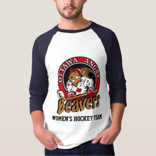 Ottawa Angry Beavers OFFICIAL Slogan T-shirt