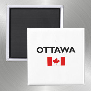 Ottawa Canada Canadese Vlag Licht-Kleur Magneet