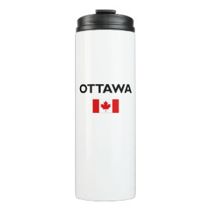 Ottawa Canada Canadian Flag Light Color Thermosbeker