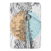 Ottawa Canada Illustration bat mats Badmat (Voorkant Verticaal)