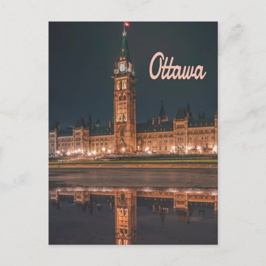 Ottawa Canada Ontario Parliament Hill Briefkaart (Voorkant)