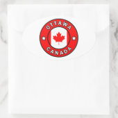Ottawa Canada Ovale Sticker (Tas)