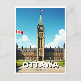 Ottawa Canada Reizen Briefkaart