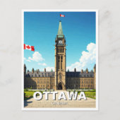 Ottawa Canada Reizen Briefkaart (Voorkant)