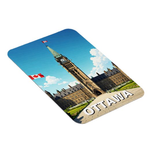Ottawa Canada Reizen Magneet (Rechterzijde)
