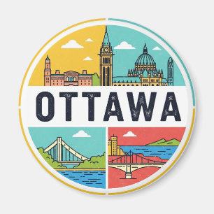 Ottawa Canada Reizen Magneet