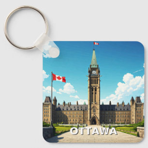 Ottawa Canada Reizen Sleutelhanger