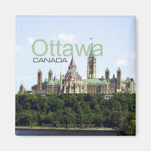 Ottawa Canada Reizen Souvenir Koelkast Magnet Magneet (Voorkant)