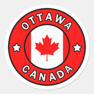 Ottawa Canada Ronde Sticker