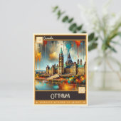 Ottawa Canada | schilderij Briefkaart (Staand voorkant)