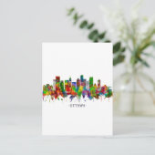 Ottawa Canada Skyline Feestdagenkaart (Staand voorkant)