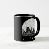Ottawa Canada Skyline Mok (Voorkant rechts)