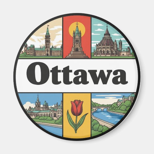 Ottawa Canada Travel Magneet (Voorkant)