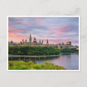 Ottawa Canada Vintage Reisillustratie retro Briefkaart