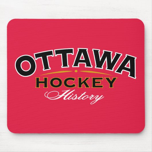 Ottawa Hockey History Red Muismat (Voorkant)