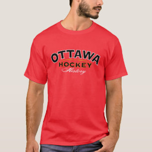 Ottawa Hockey History T-shirt rouge