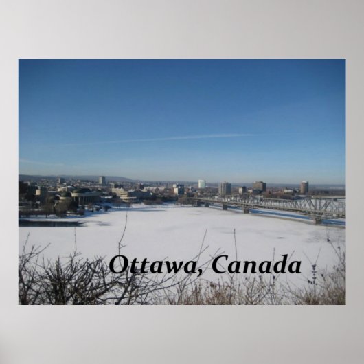 Ottawa Nederland Skyline Fotografie Poster (Voorkant)
