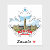 Ottawa, Ontario Canada Sticker (Vel)