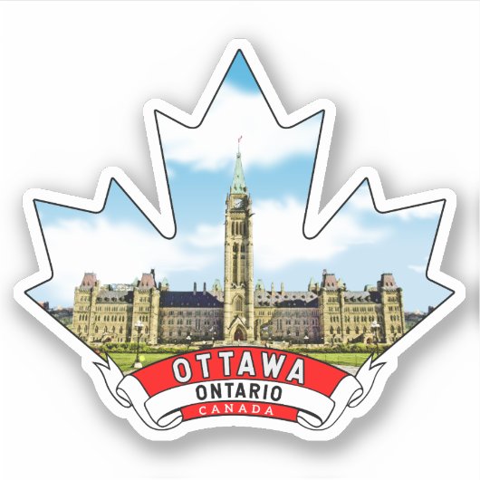 Ottawa, Ontario Canada Sticker (Voorkant)