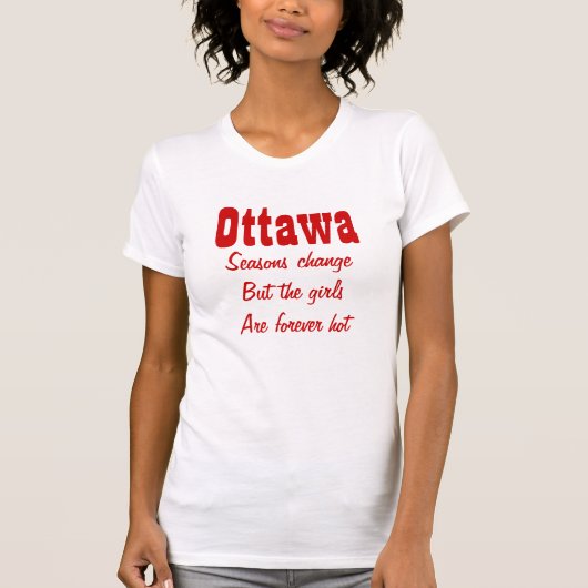 Ottawa Ontario, Canada T-shirt (Voorkant)