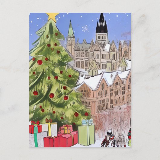 Ottawa Ontario Carte postale Noël (Devant)