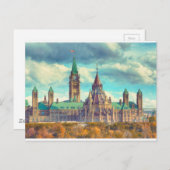Ottawa parlement Hill Ontario Canada Art Briefkaart (Voorkant / Achterkant)