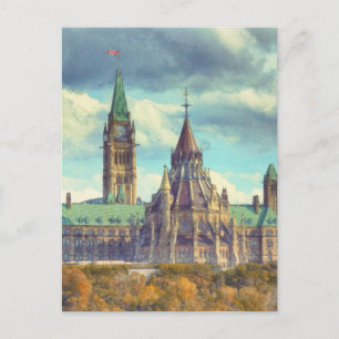 Ottawa parlement Hill Ontario Canada Art Briefkaart