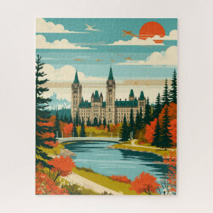 Ottawa Parliament Hill en Rideau Kanaal Legpuzzel