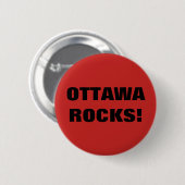 OTTAWA ROCKS! RONDE BUTTON 5,7 CM (Voorkant /achterkant)