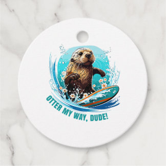 Otter 841 Surfende Otter Ze Steelt Surfplanken Ott Bedankjes Labels