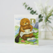 Otter aime lire Carte postale (Debout devant)