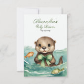 Otter Baby Merci de Baby shower neutre pour le gen (Dos)