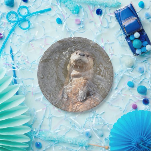 Otter Back Float Papieren Bordje (Feest)
