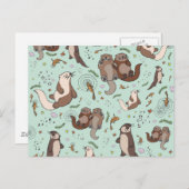 Otter Briefkaart (Voorkant / Achterkant)