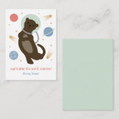Otter Cette Carte Valentine Classe Mondiale (Devant / Derrière)