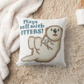 Otter Cuddle Sierkussen (Deken)