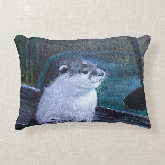 Otter cushion pillow accent kussen (Voorkant)