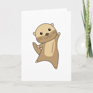 Otter Cute Animals Cute Animal For Kids Kaart
