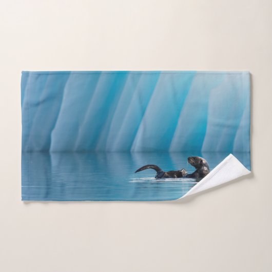 Otter de mer joueuse (Serviette à main)