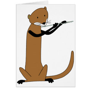 Otter die de Flute spelen