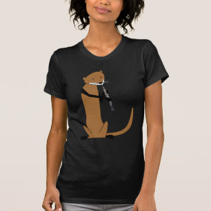 Otter die de Oboe speelt T-shirt