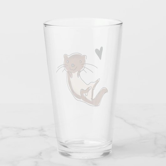 Otter drink glas (Achterkant)