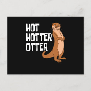 Otter en Zee Otters Hot Hotter Otter Feestdagenkaart
