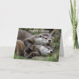 Otter Friends Forever Friendship Kaart