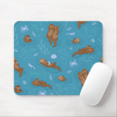 Otter fun muismat (Met muis)