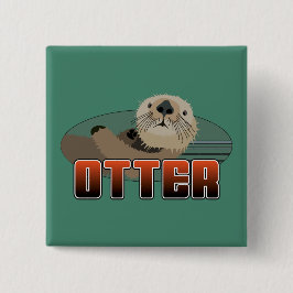 OTTER Gear Vierkante Button 5,1 Cm