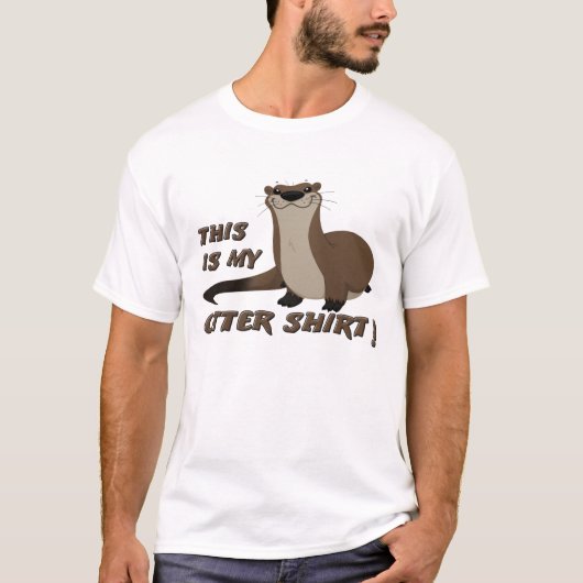 Otter Grappig T-shirt (Voorkant)