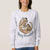 Otter Hanukkah T-Shirt Sweatshirt (Voorkant)