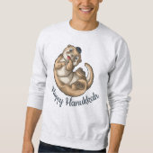 Otter Hanukkah T-Shirt Sweatshirt (Voorkant)